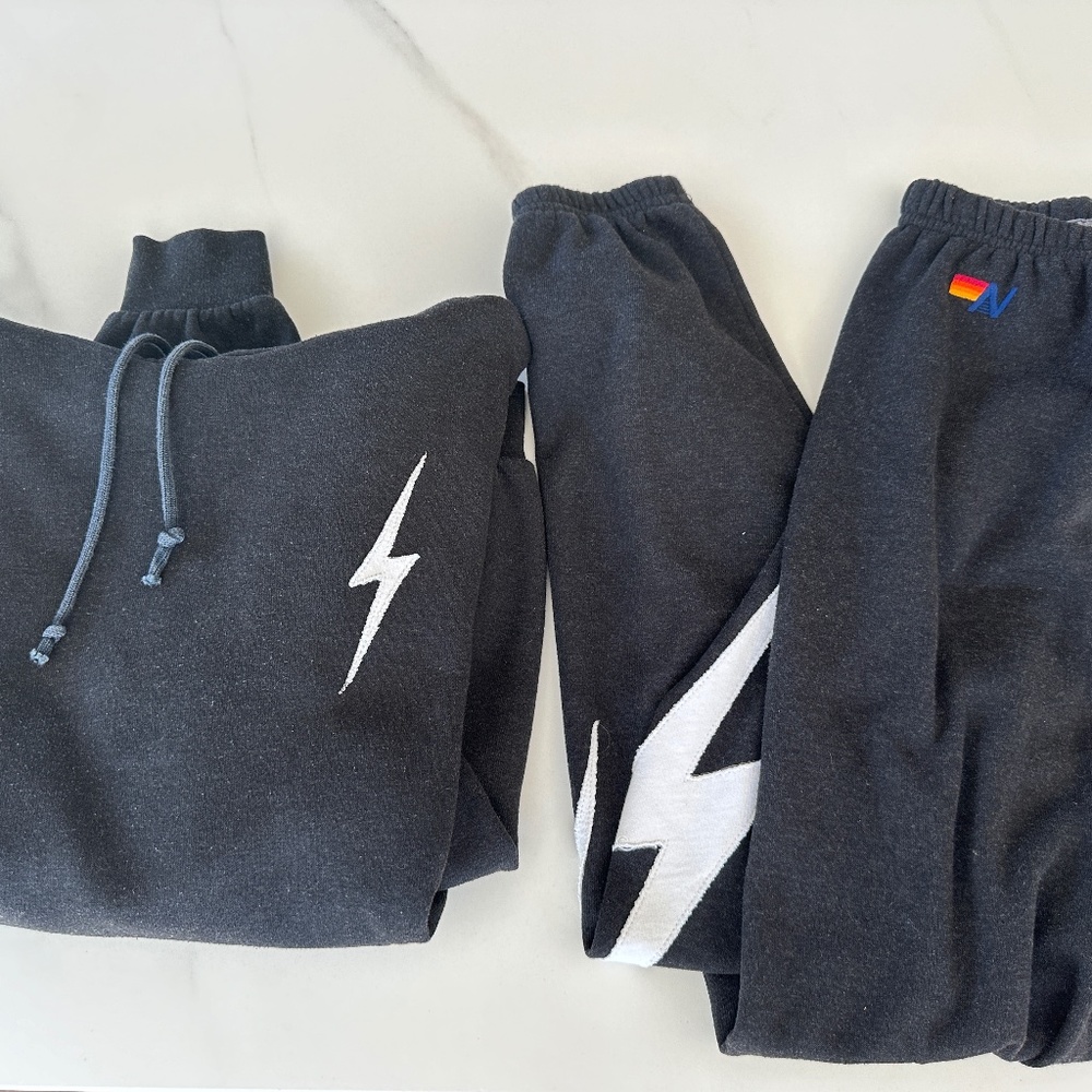 Aviator Nation Bolt Stitch Set in Size Small